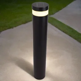 015 Series LED Solar Bollard Light CCT in Black