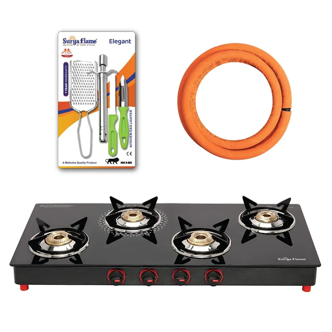 1 SF LPG STOVE 4B SMART MS NA|1 SF HOSE PIPE 1.5 MTR..|1 SF SPARK LIGHTER - PREMIER (PACK OF 2)..vb