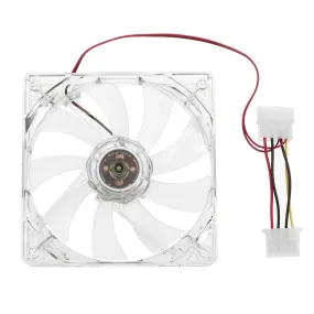 12V DC 4Pin 4 LED Light 120x120x25mm 1100PRM PC Computer Case CPU Cooling Fan