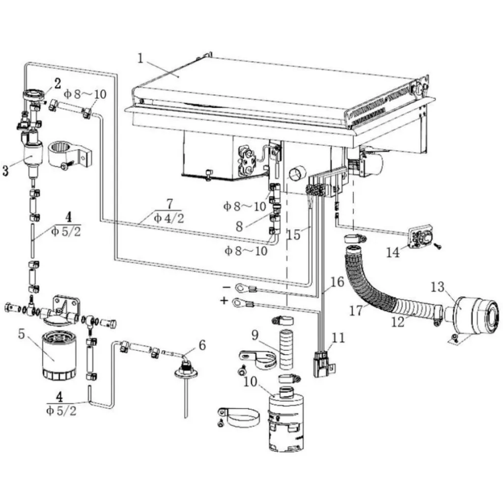 2-in-1 Diesel Cooktop and Air Heater