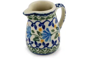 2" Mini Jug - Blue Fan Flowers