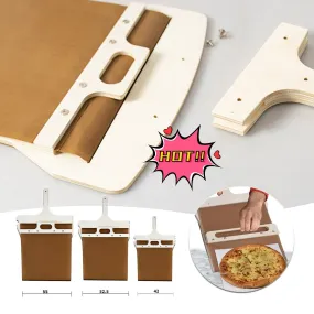 3 Sizes Sliding Pizza Peel Shovel Board - Sliding Magic Pizza Peel Slider Transfer - Pizza Paddle with Wooden Handle Transfer Pizza Kitchen Gadgets- Easy Sliding Pizza Board