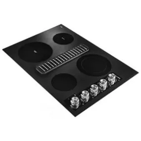 30" Electric Downdraft Cooktop With 4 Elements - Black