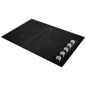 30" Electric Downdraft Cooktop With 4 Elements - Black