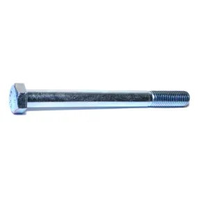 3/4"-10 x 8" Zinc Plated Grade 2 / A307 Hex Bolts (9 pcs)