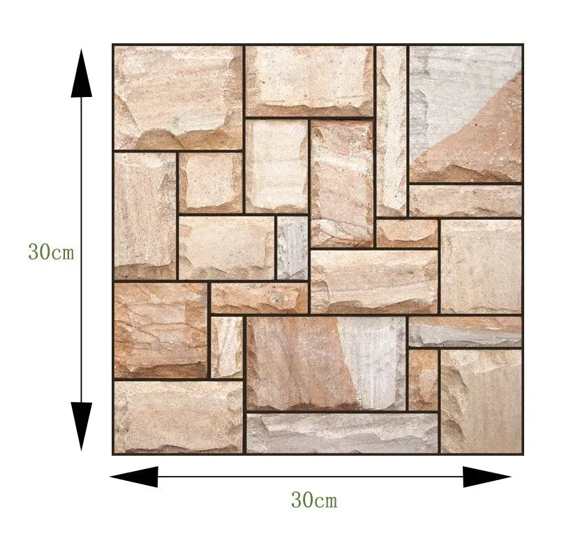 3D Wall Brick Pattern Decal