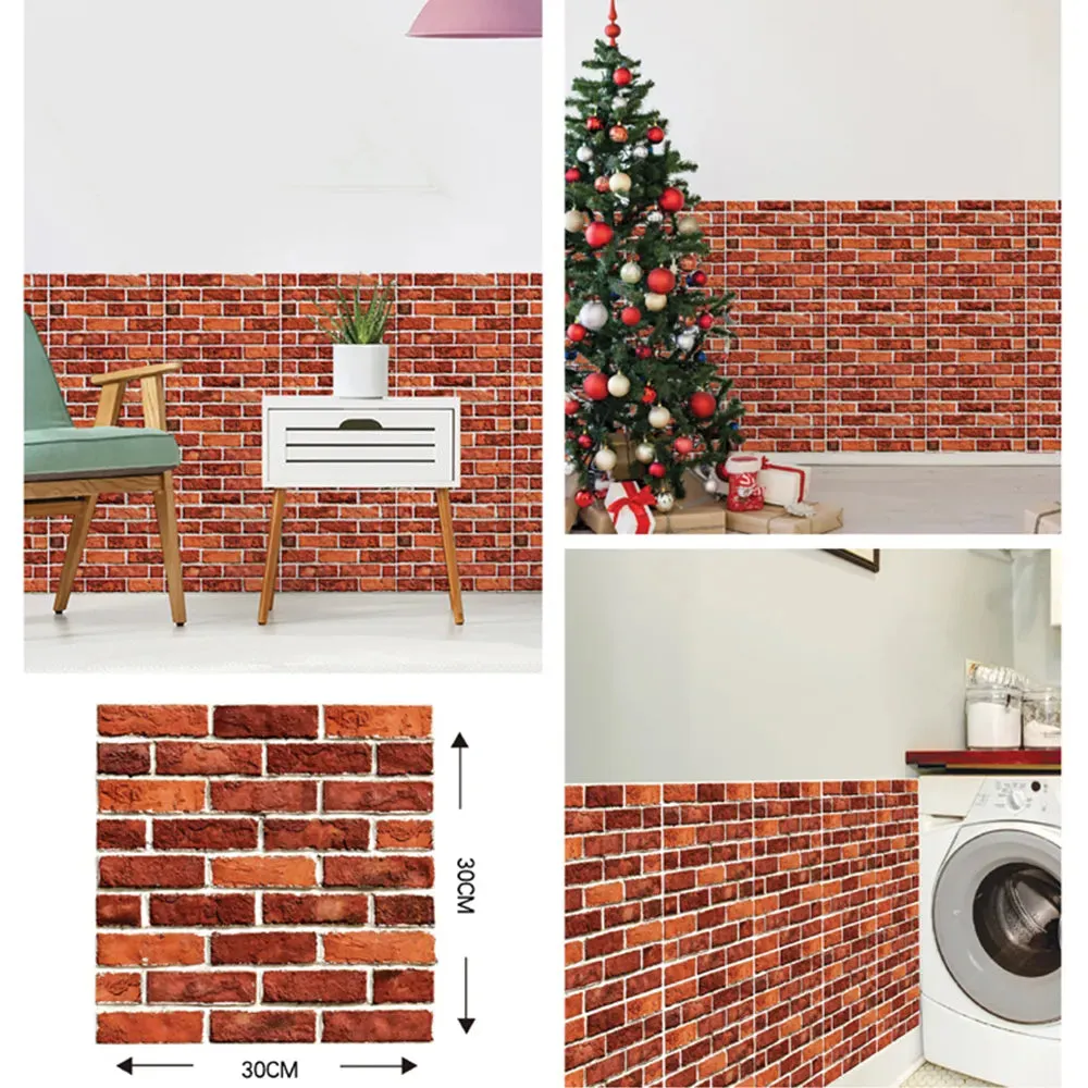 3D Wall Brick Pattern Decal