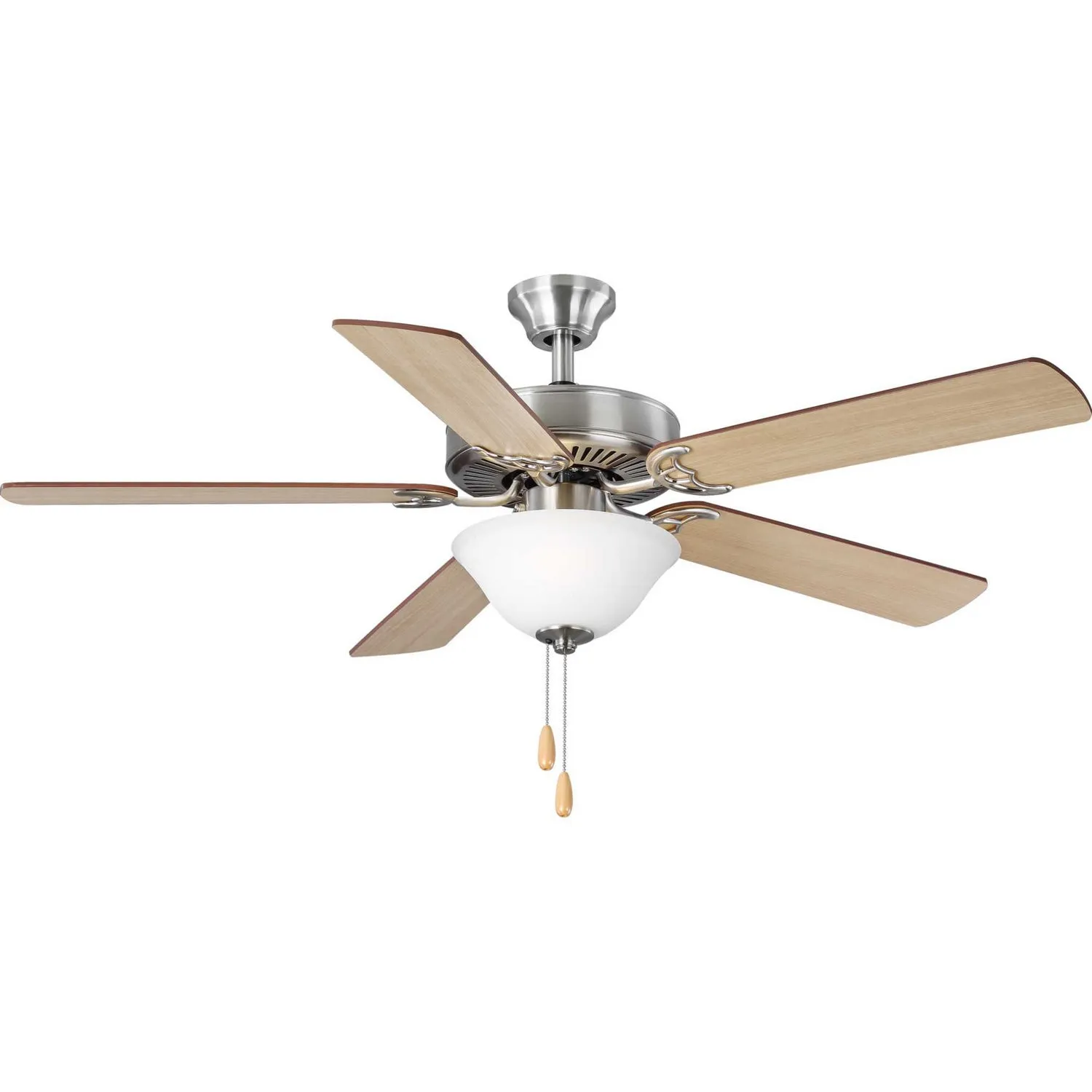 5-Blade 52" Ceiling Fan with White Etched Light Kit