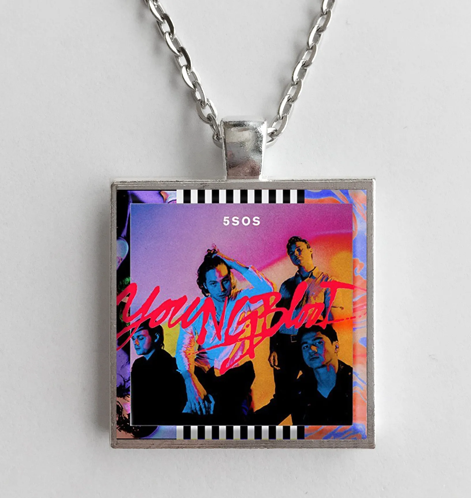 5 Seconds of Summer - Youngblood - Album Cover Art Pendant Necklace