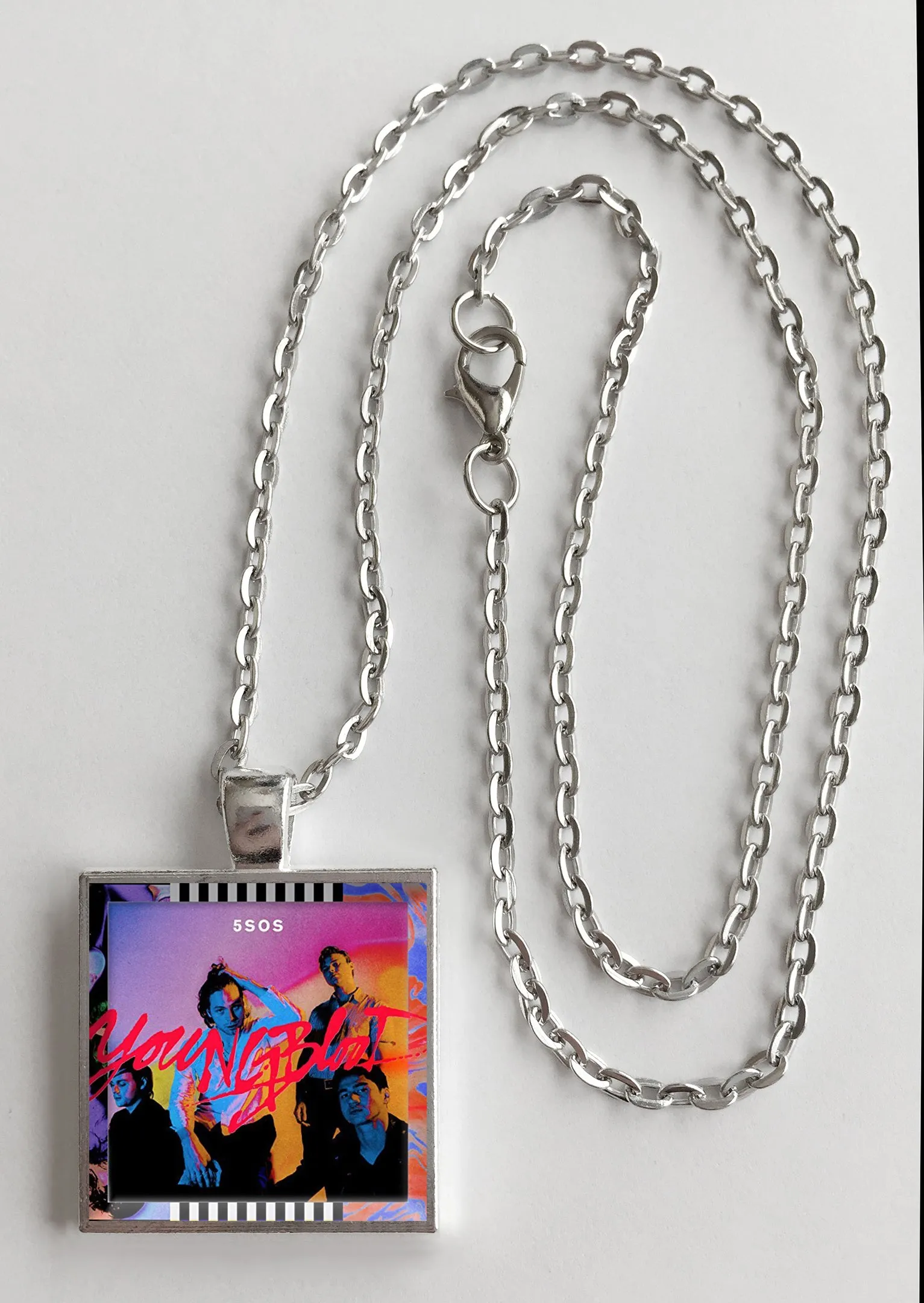 5 Seconds of Summer - Youngblood - Album Cover Art Pendant Necklace