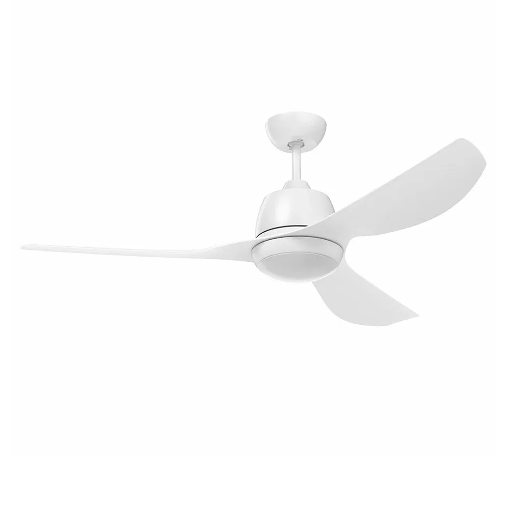 52" Edrington AC Ceiling Fan White with Light FC1168133WH Mercator Lighting