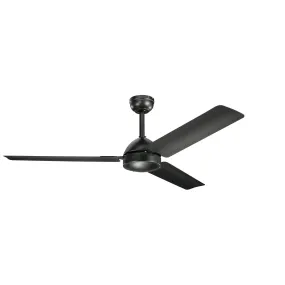 56"Ceiling Fan from the Todo Collection in Satin Black Finish by Kichler