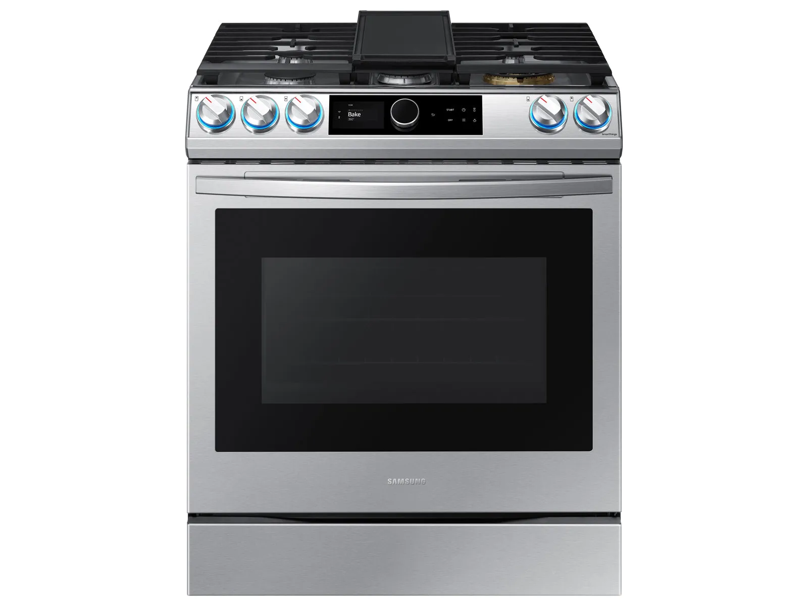 6.0 cu ft. Smart Slide-in Gas Range with Smart Dial & Air Fry in Stainless Steel - (NX60T8711SS)