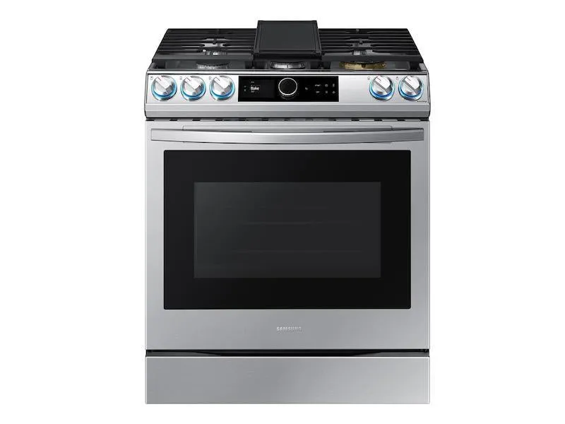 6.0 cu ft. Smart Slide-in Gas Range with Smart Dial & Air Fry in Stainless Steel - (NX60T8711SS)