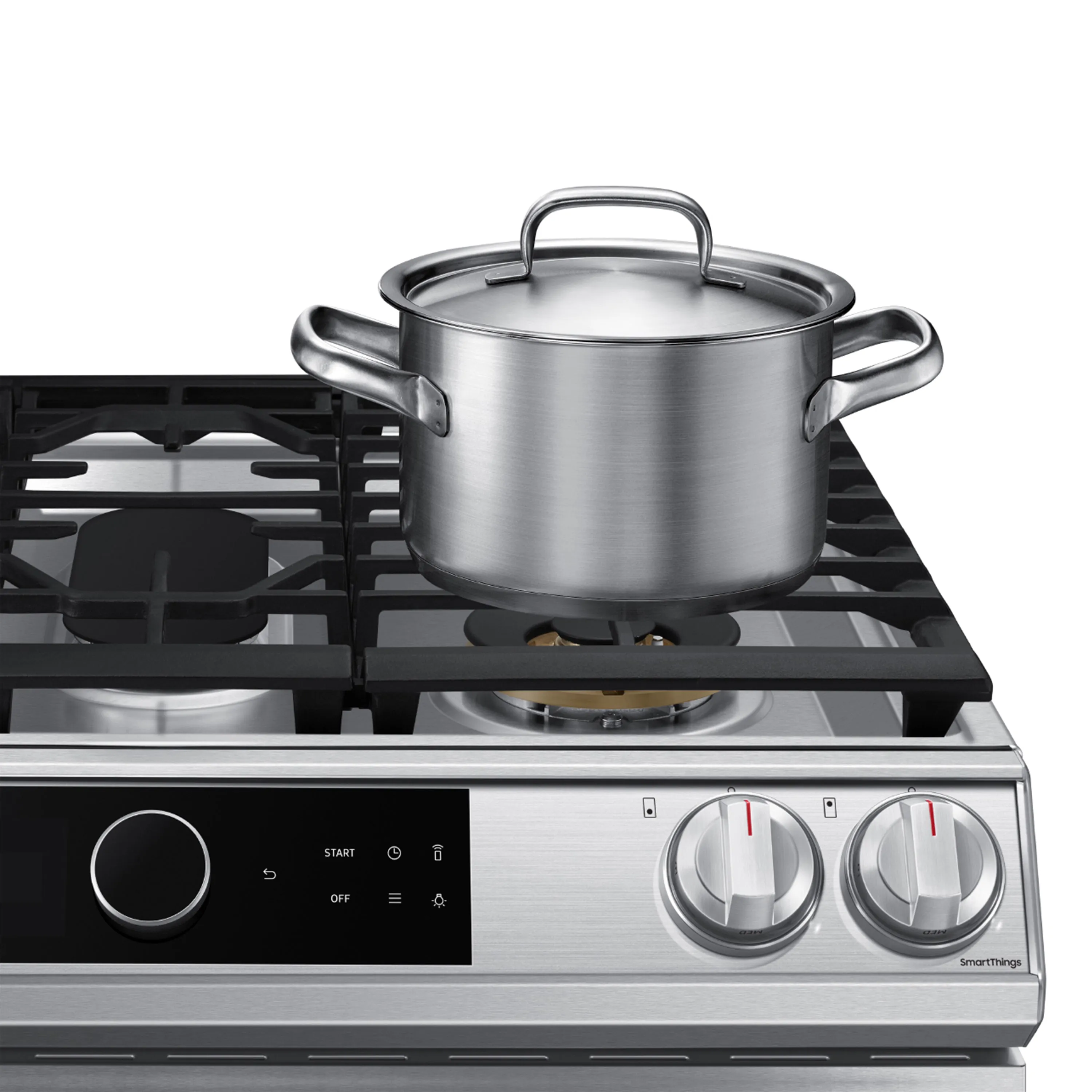 6.0 cu ft. Smart Slide-in Gas Range with Smart Dial & Air Fry in Stainless Steel - (NX60T8711SS)