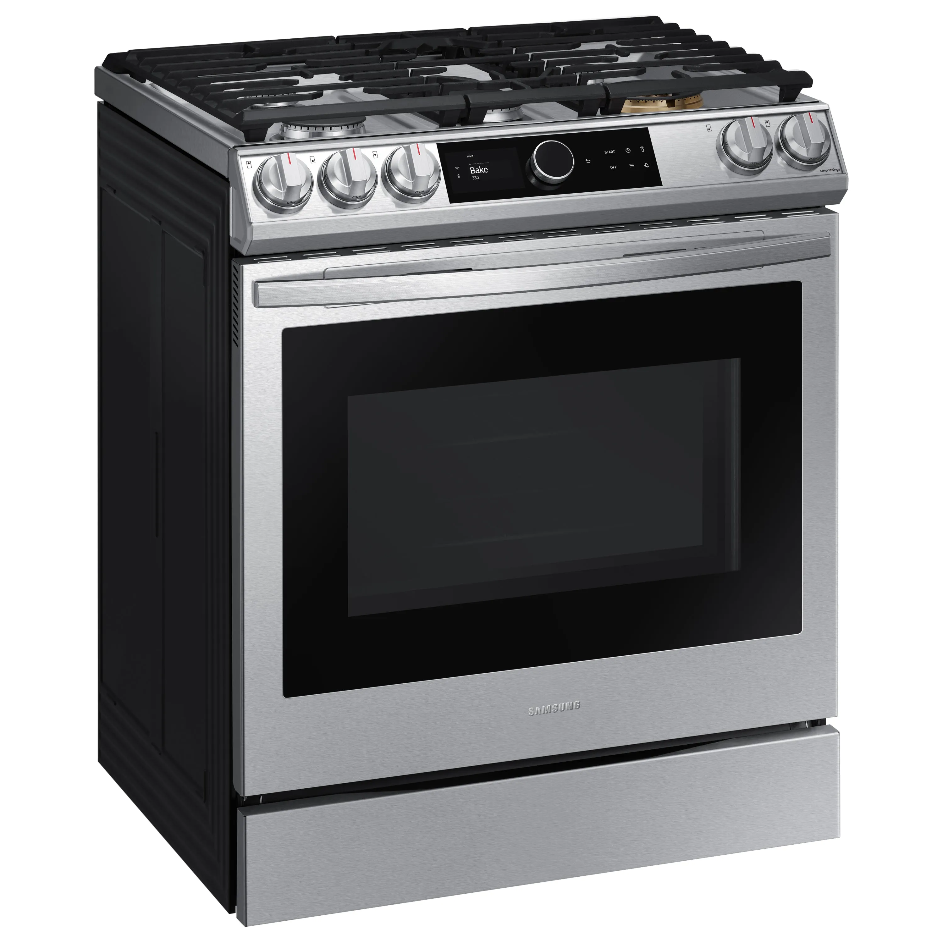 6.0 cu ft. Smart Slide-in Gas Range with Smart Dial & Air Fry in Stainless Steel - (NX60T8711SS)