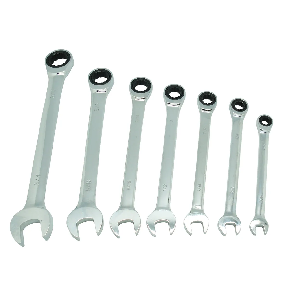 7 Piece Fractional Ratcheting Wrench Set KTI45400