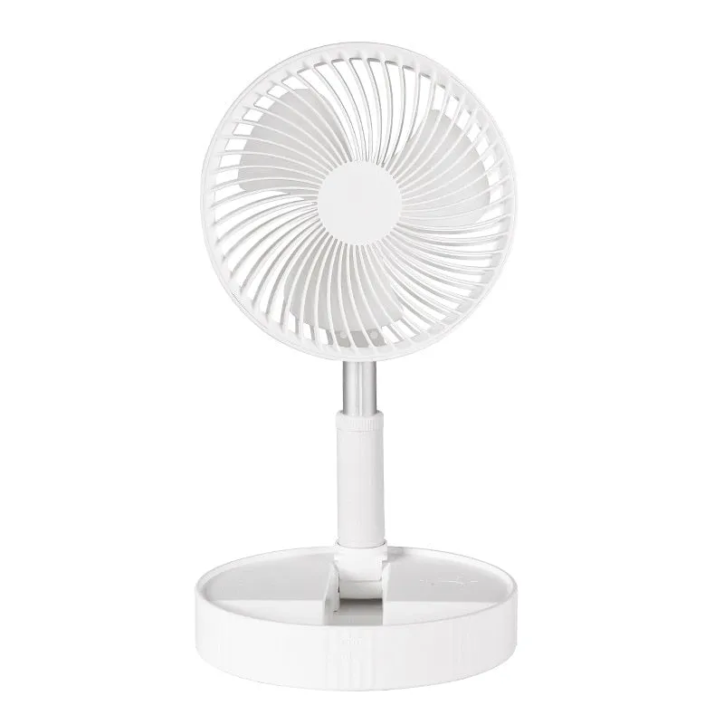 7200mah Portable Fan Rechargeable Mini Folding Telescopic Floor