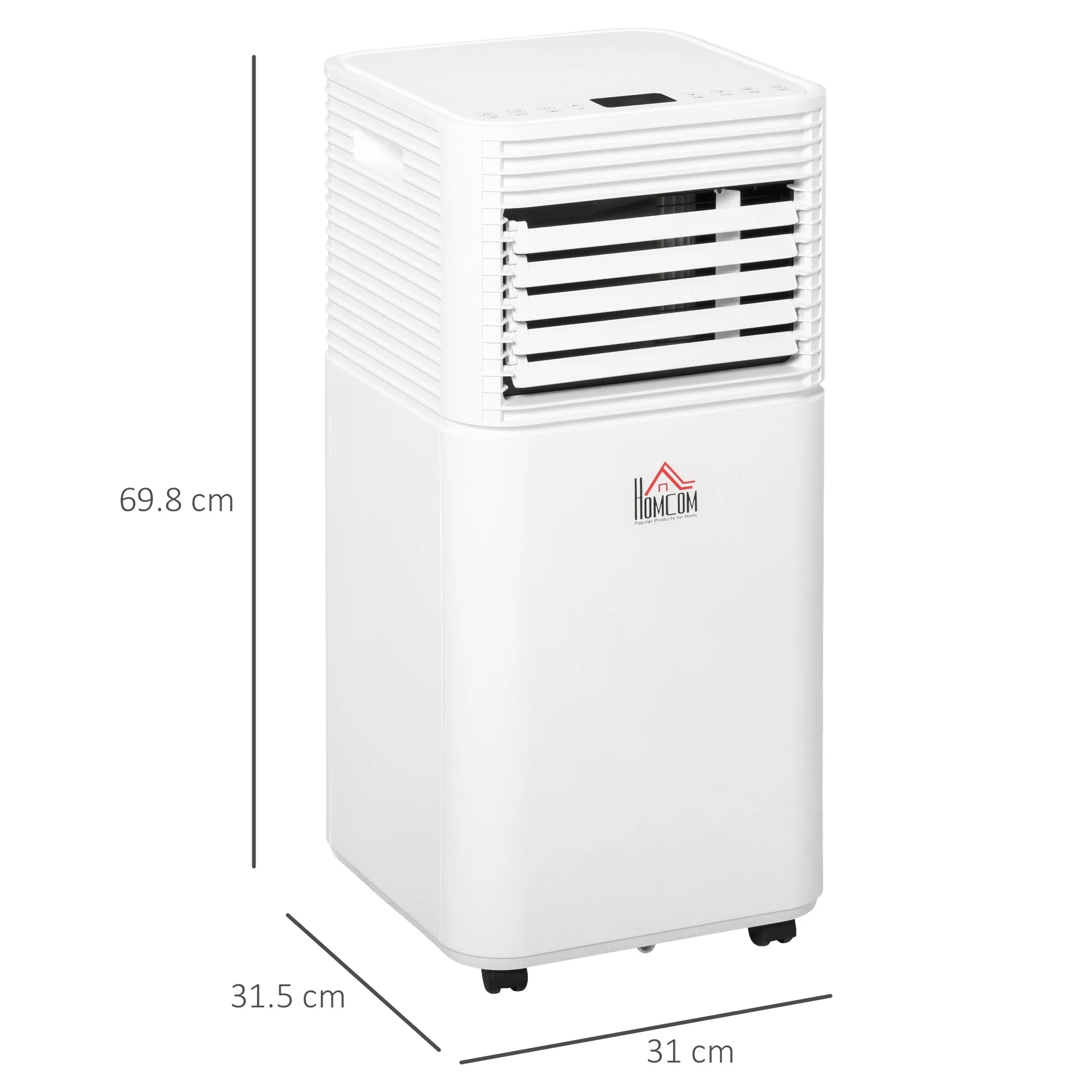 A Rated 9,000 BTU Portable Air Conditioner With Remote & 24 Hour Timer by Homcom