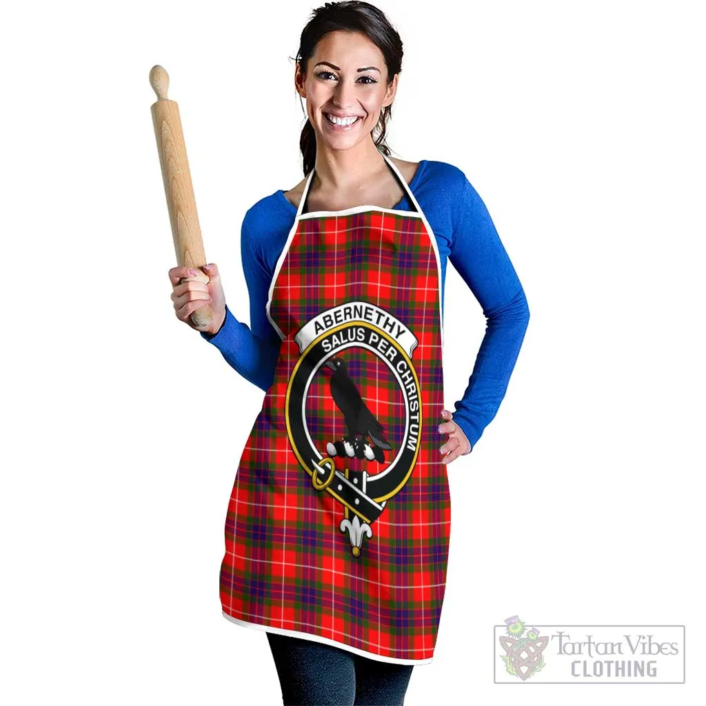 Abernethy Tartan Apron with Family Crest