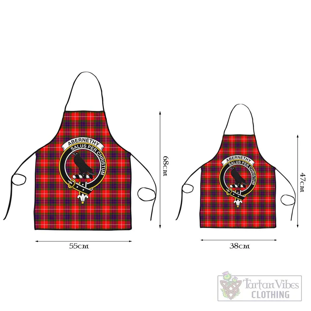 Abernethy Tartan Apron with Family Crest