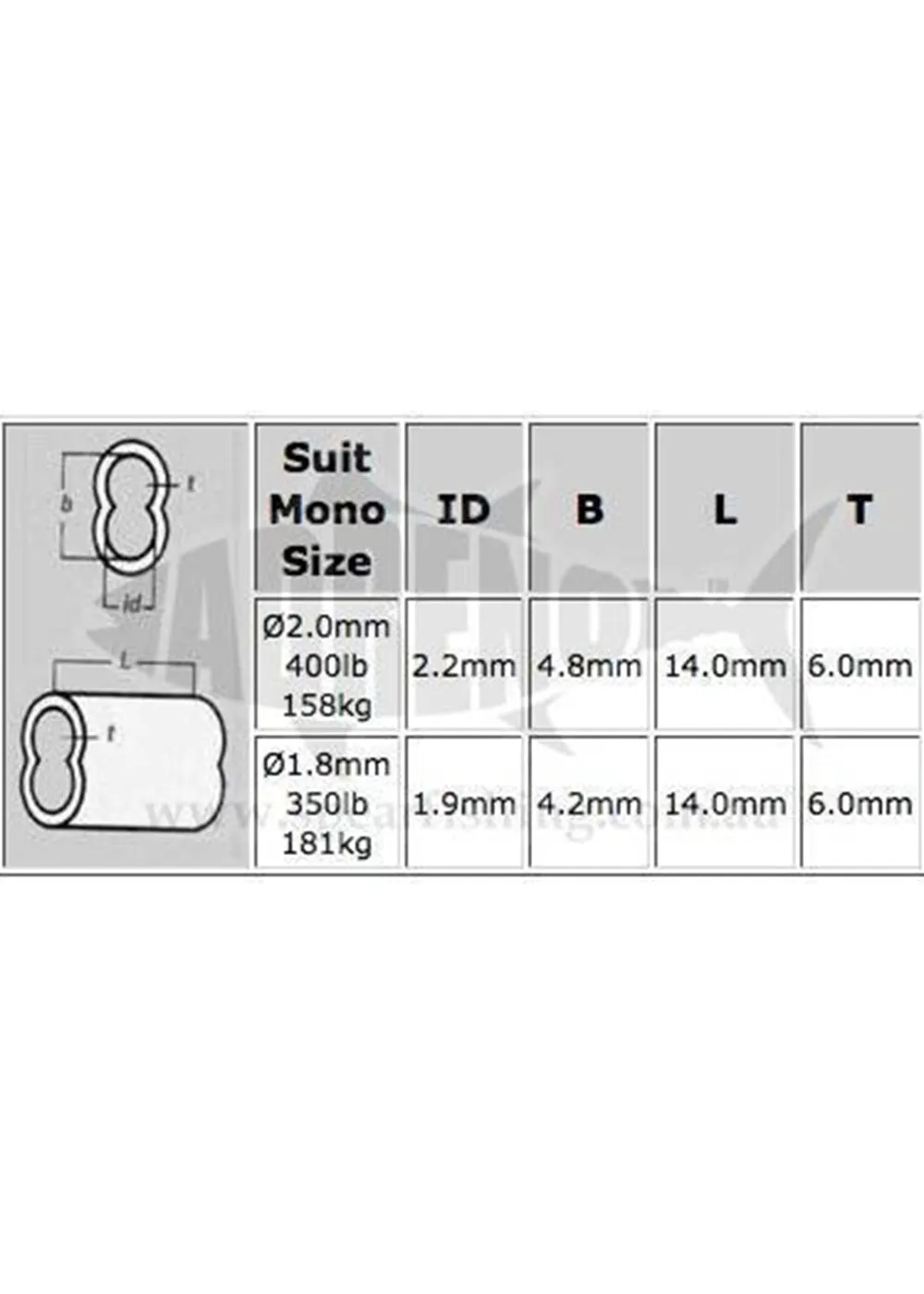 Adreno 1.8mm x 50 pack Copper Crimp