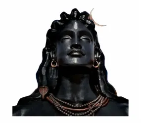 Advait Designs - God Shiva Decorative Wall Sticker (PVC Vinyl, Color:- Black, Size:- 45 Cm X 48 Cm)