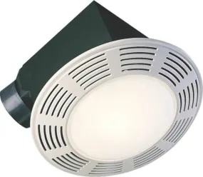 Air King AK863L Deluxe Round Exhaust Fan With Night Light, 100 CFM