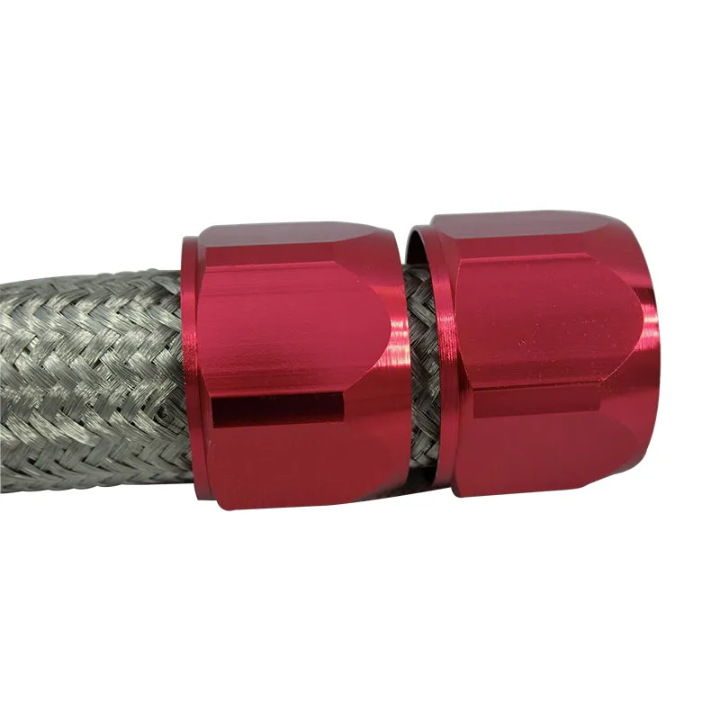 Anodised Braided Hose Kit And Sleeves - Red RG1802