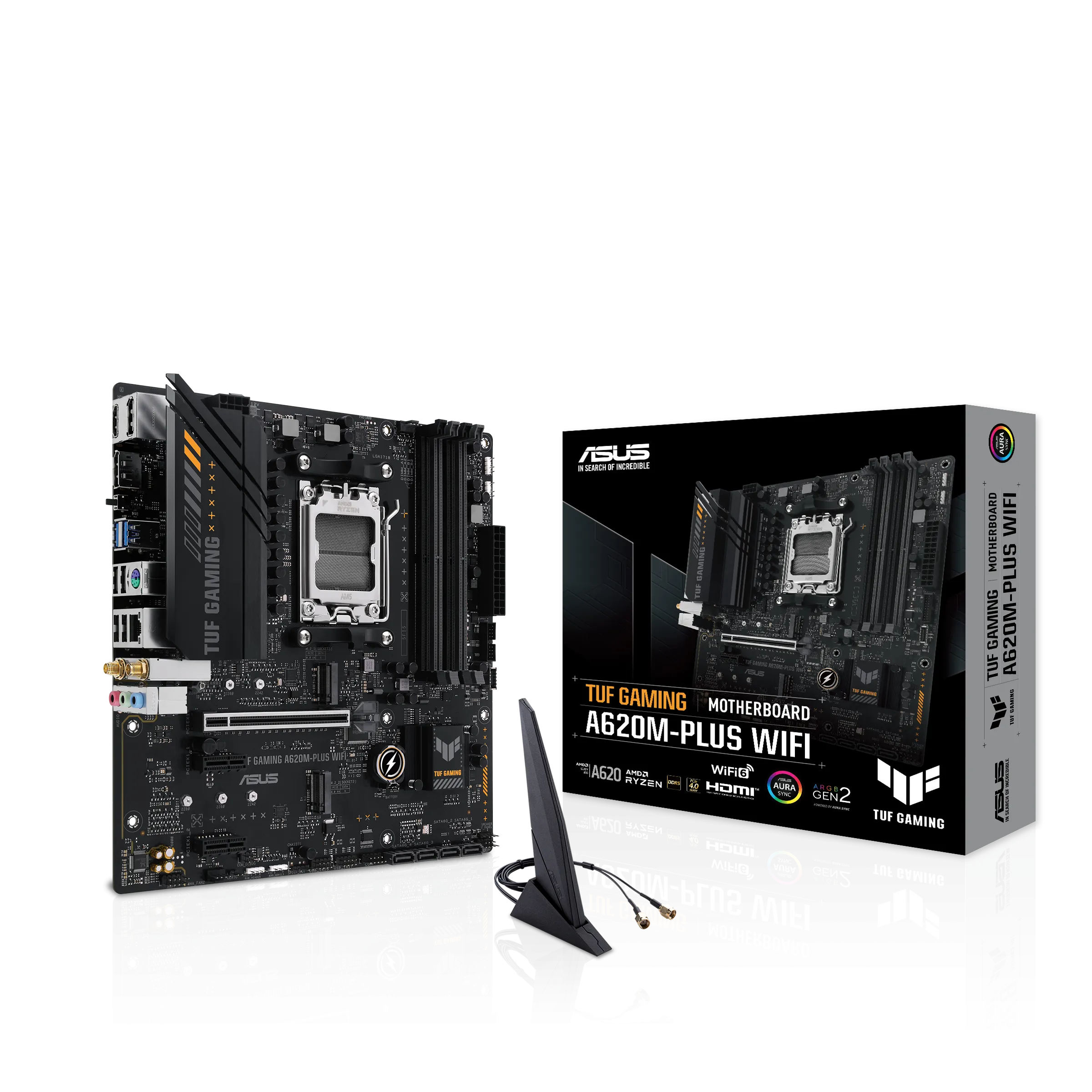 ASUS TUF GAMING A620M-PLUS WIFI DDR5,Socket AM5 mATX Motherboard