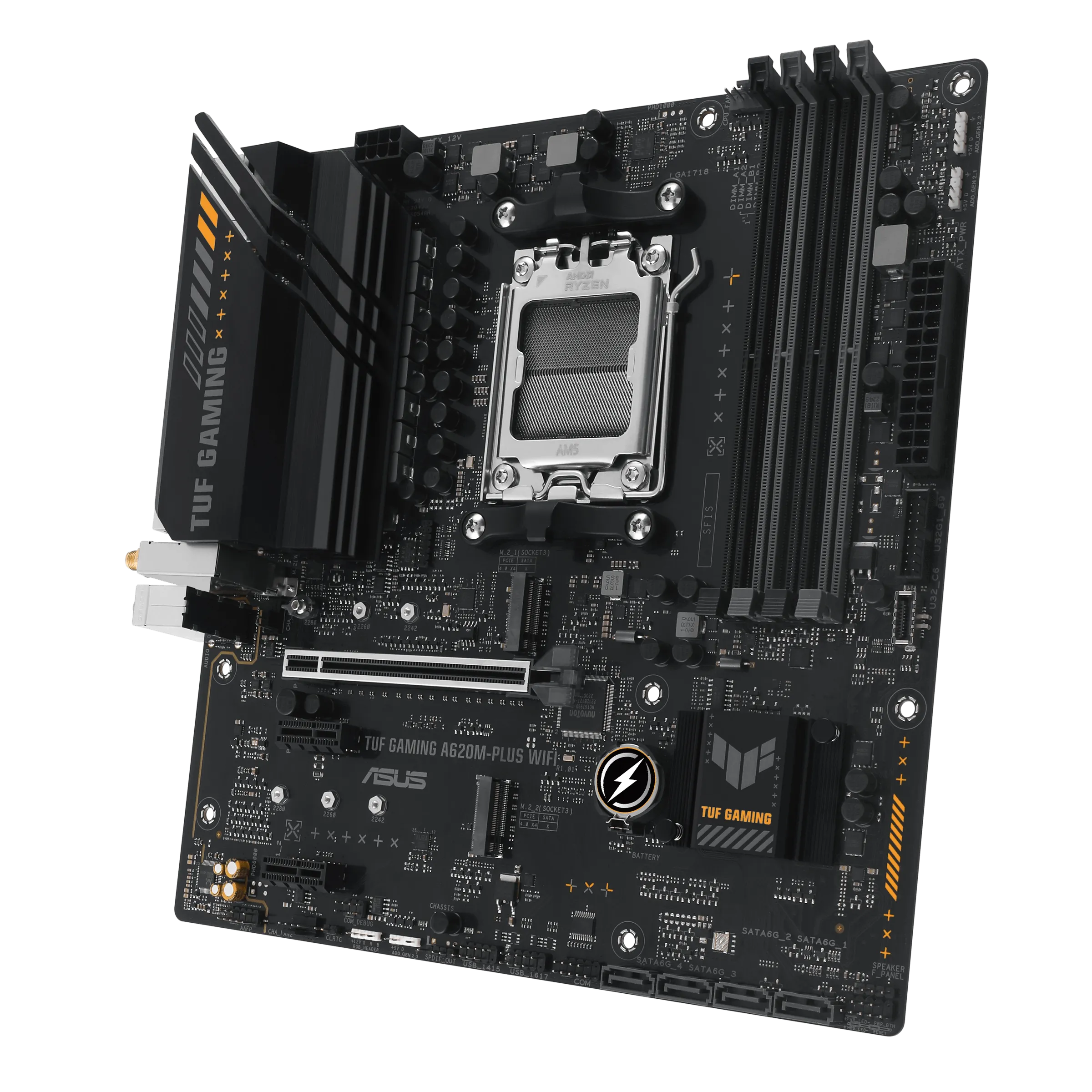 ASUS TUF GAMING A620M-PLUS WIFI DDR5,Socket AM5 mATX Motherboard