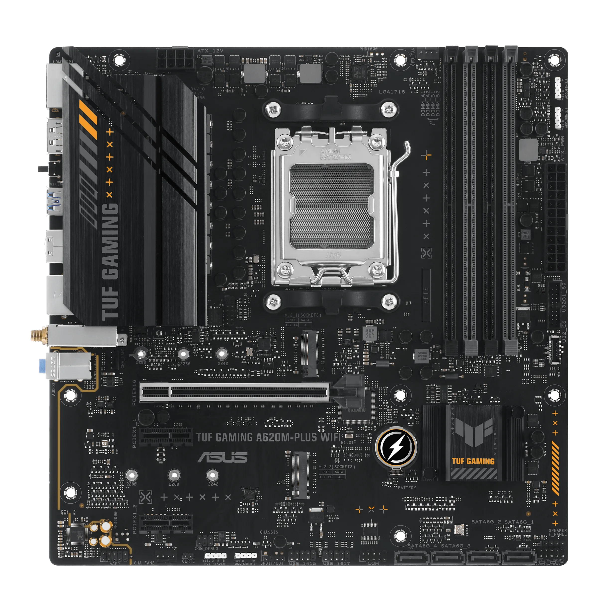 ASUS TUF GAMING A620M-PLUS WIFI DDR5,Socket AM5 mATX Motherboard