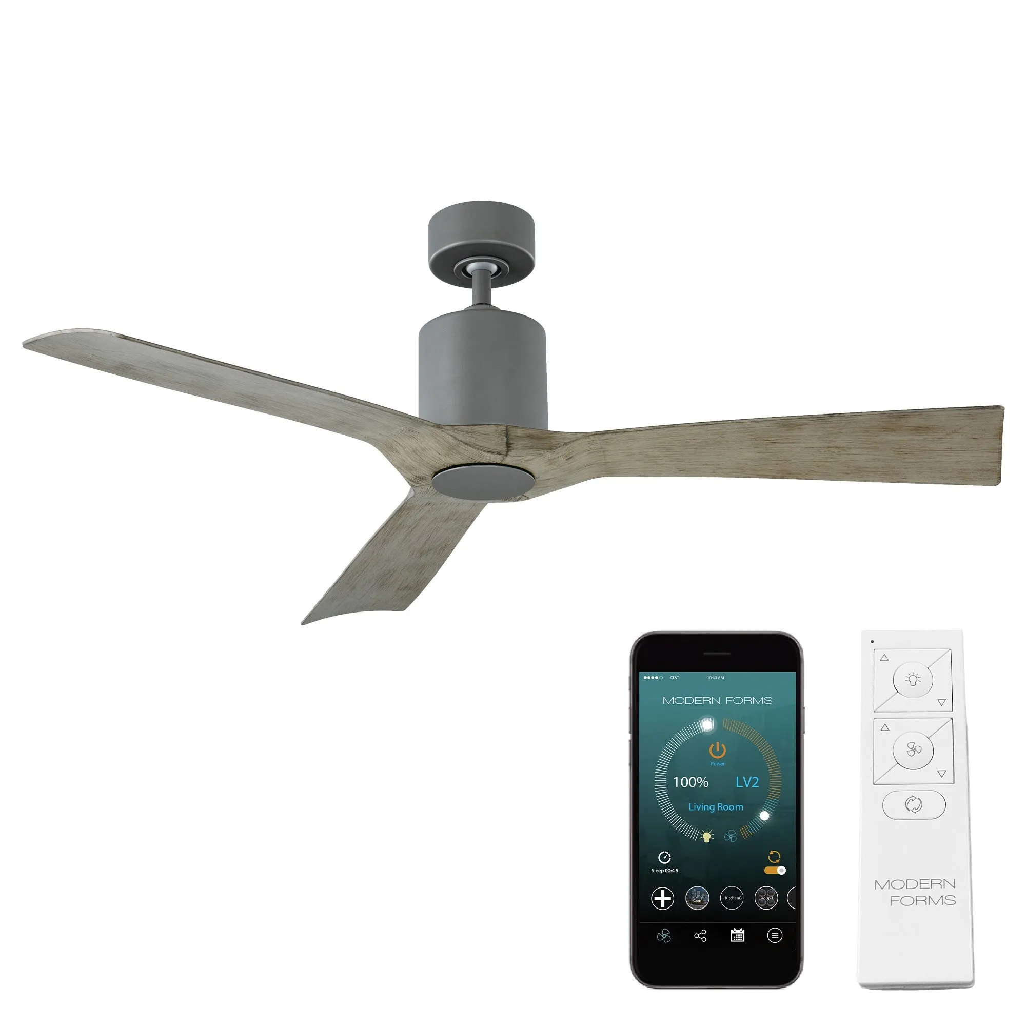 Aviator Indoor/Outdoor 3-Blade 54" Smart Ceiling Fan with Remote Control