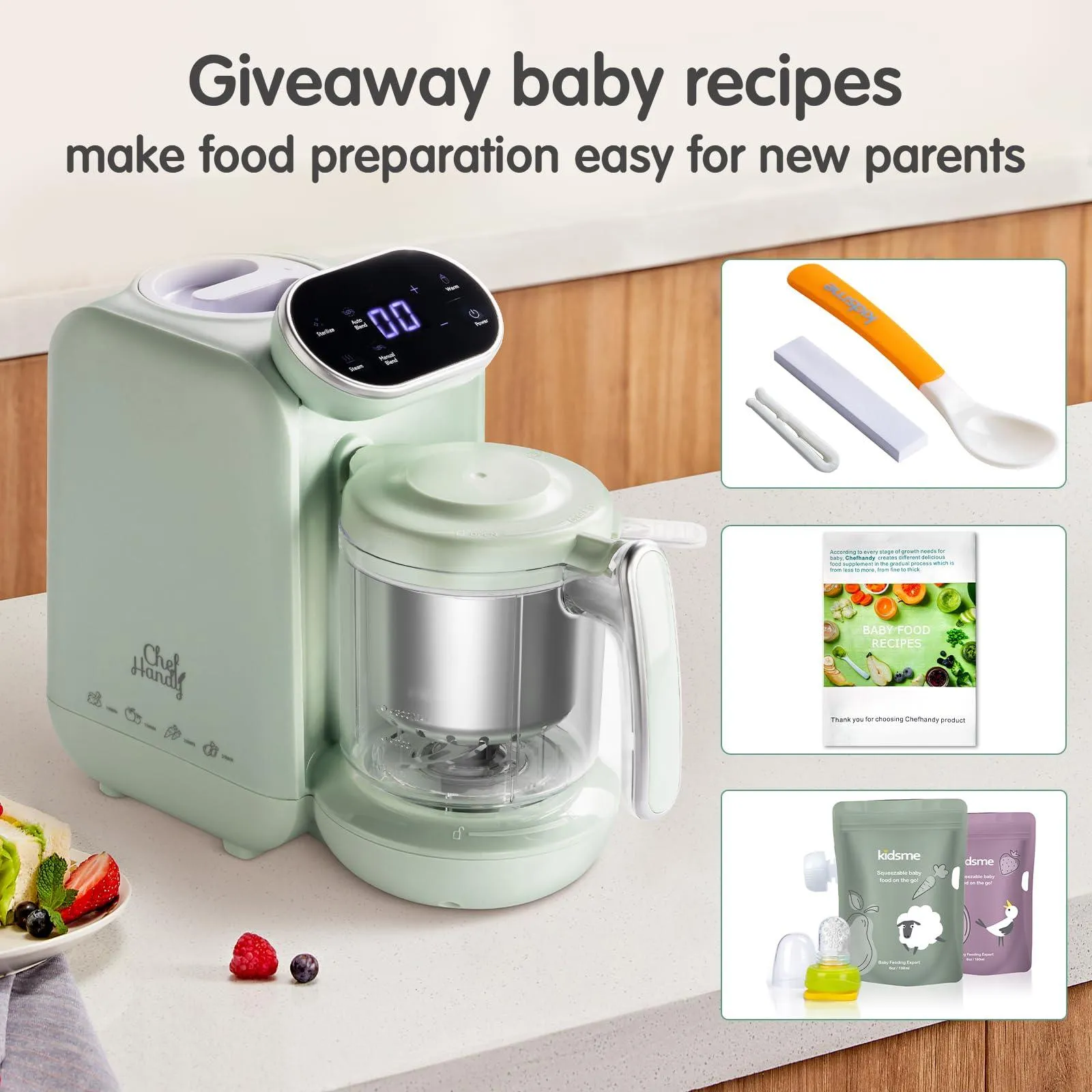 Baby Food Maker, 5 in 1 Baby Food Processor.