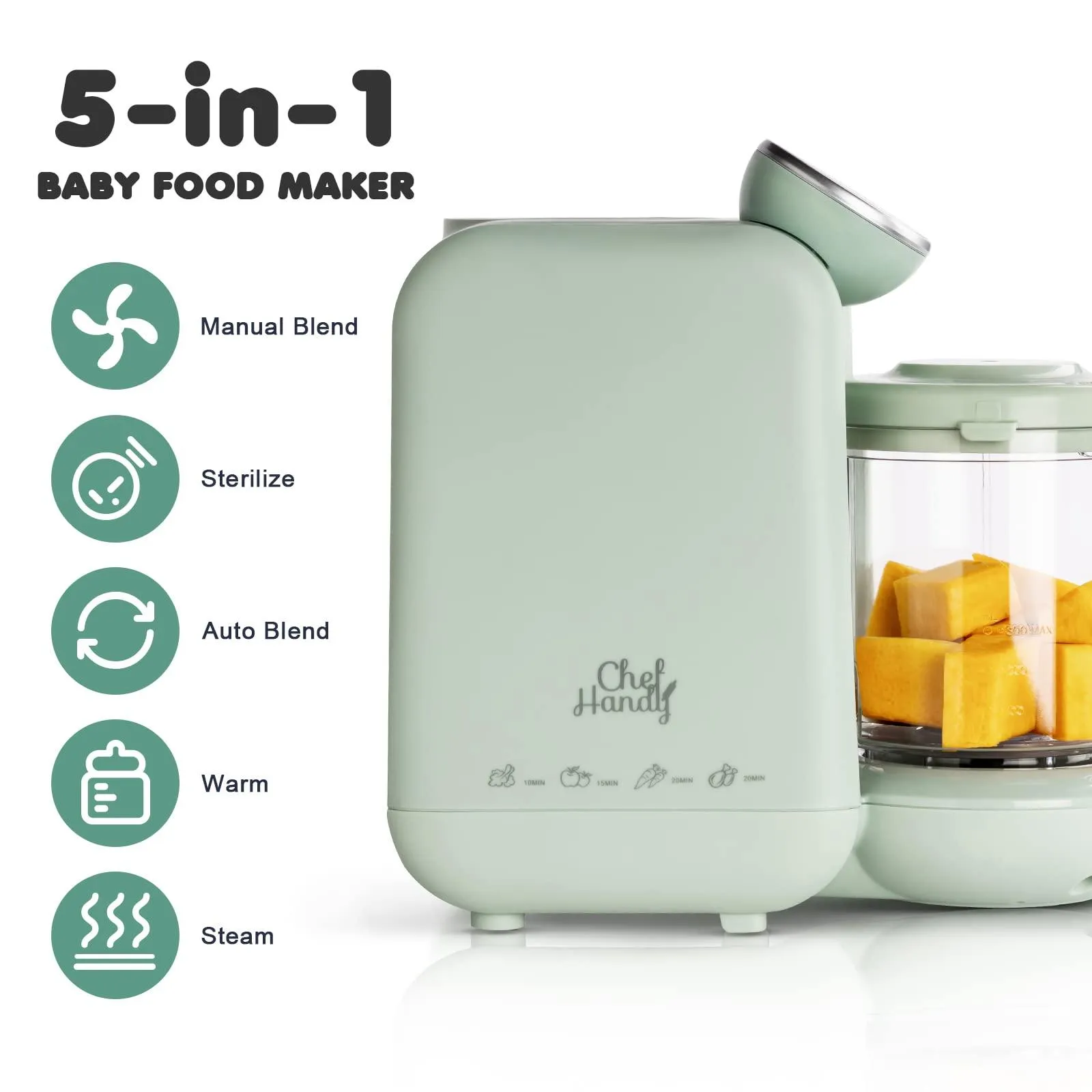 Baby Food Maker, 5 in 1 Baby Food Processor.