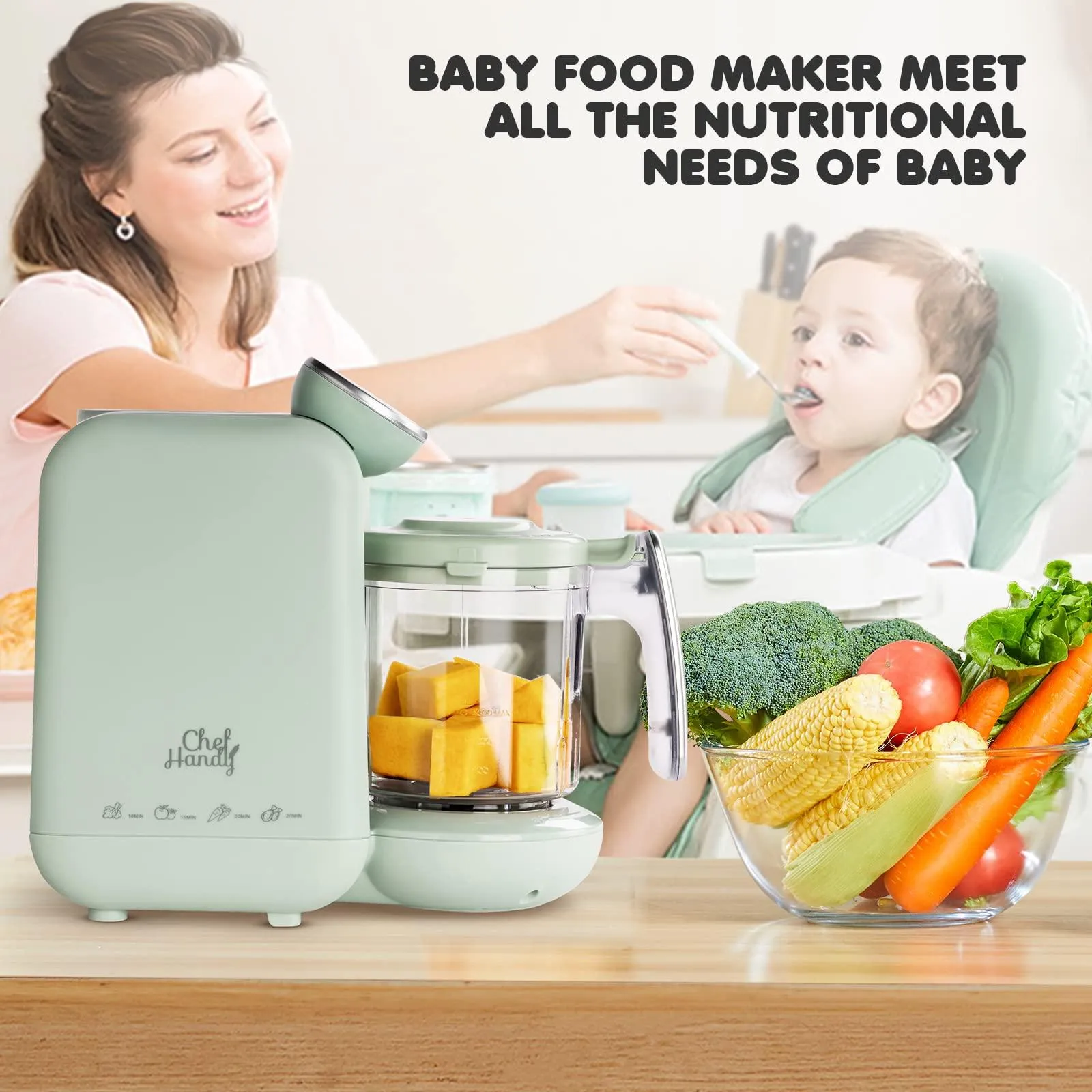 Baby Food Maker, 5 in 1 Baby Food Processor.