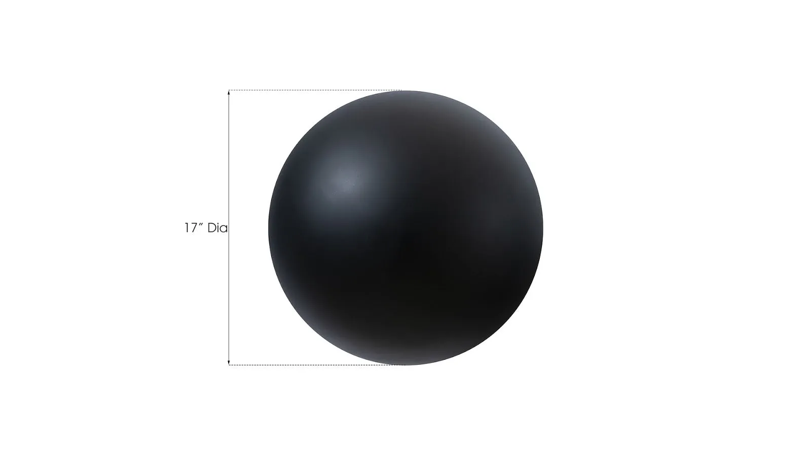 Ball on the Wall, Medium, Matte Black