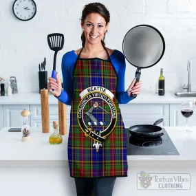 Beattie Tartan Apron with Family Crest