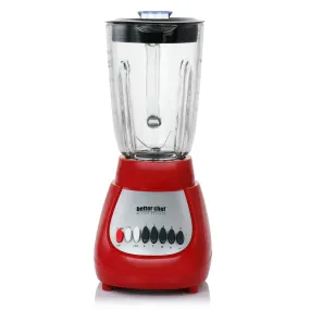 Better Chef 10-Speed 350-Watt Glass Jar Blender - Red