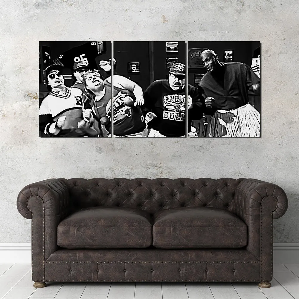 Bill Swerski’s Super Fans & Jordan Grayscale Wall Art