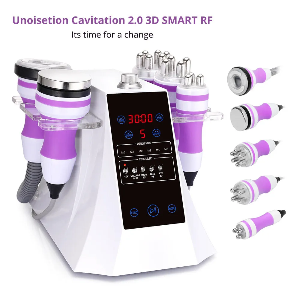 Black Friday 5 In 1 40K Ultrasonic Cavitation Vacuum RF Machine With Red Light Therapy Belt