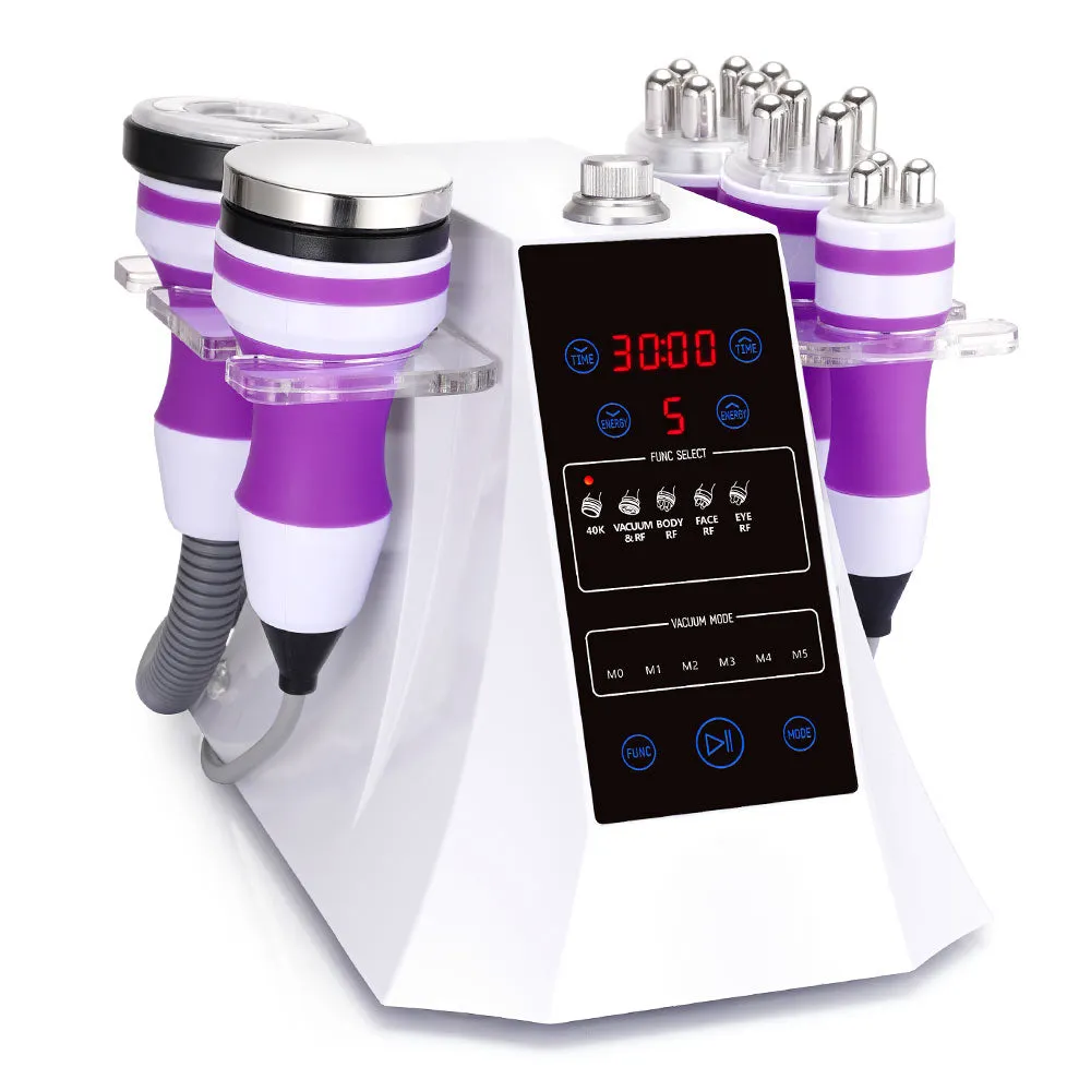 Black Friday 5 In 1 40K Ultrasonic Cavitation Vacuum RF Machine With Red Light Therapy Belt