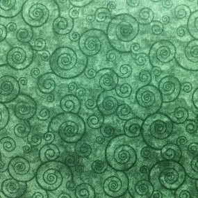 Blender Fabric, Green 15, Harmony Swirls Green 4937