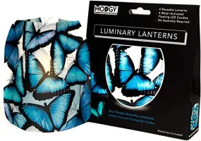 Blue Morpho Butterfly Luminary