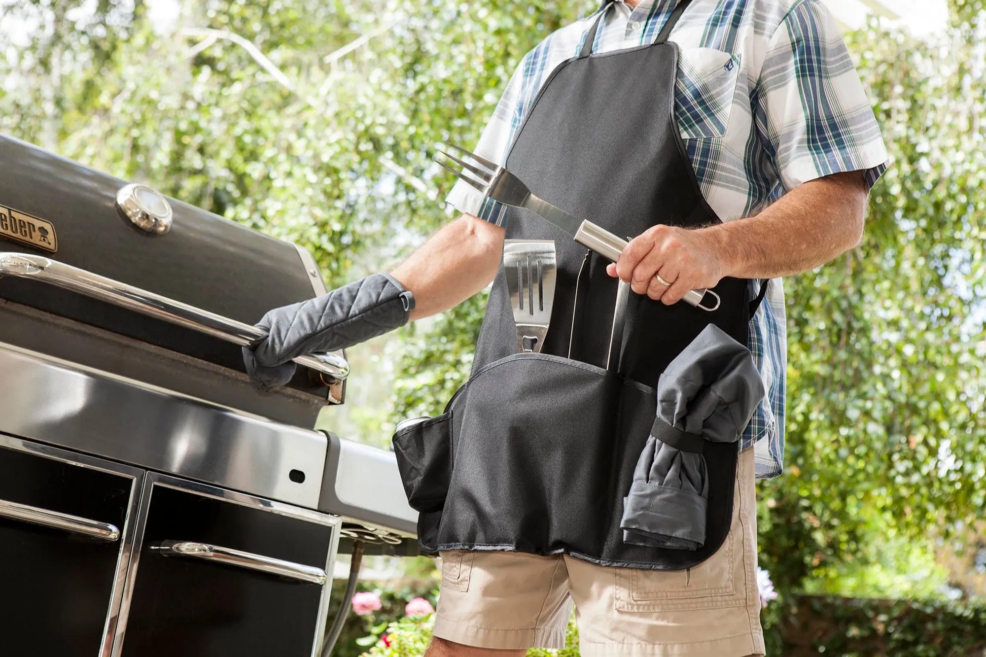 Boise State Broncos - BBQ Apron Tote Pro Grill Set