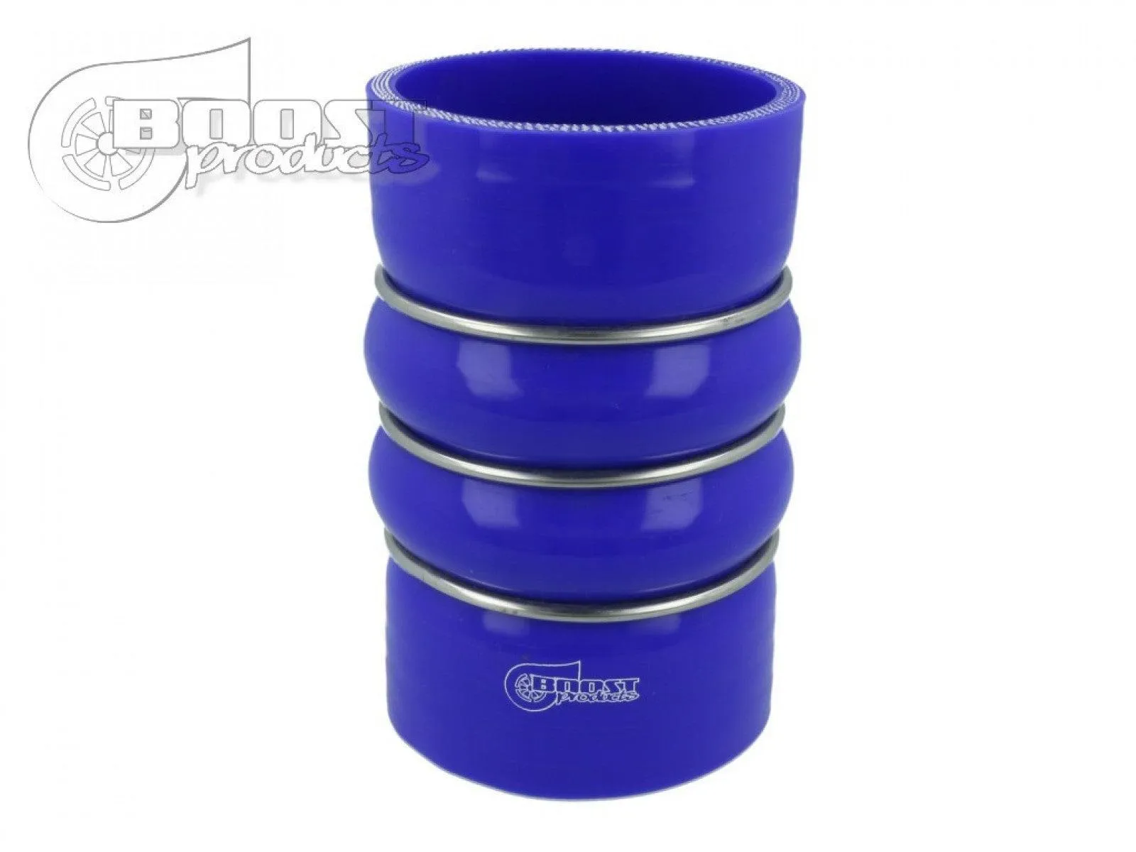 BOOST Products Silicone Coupler with Double Hump, 80mm (3-1/8") ID, Blue