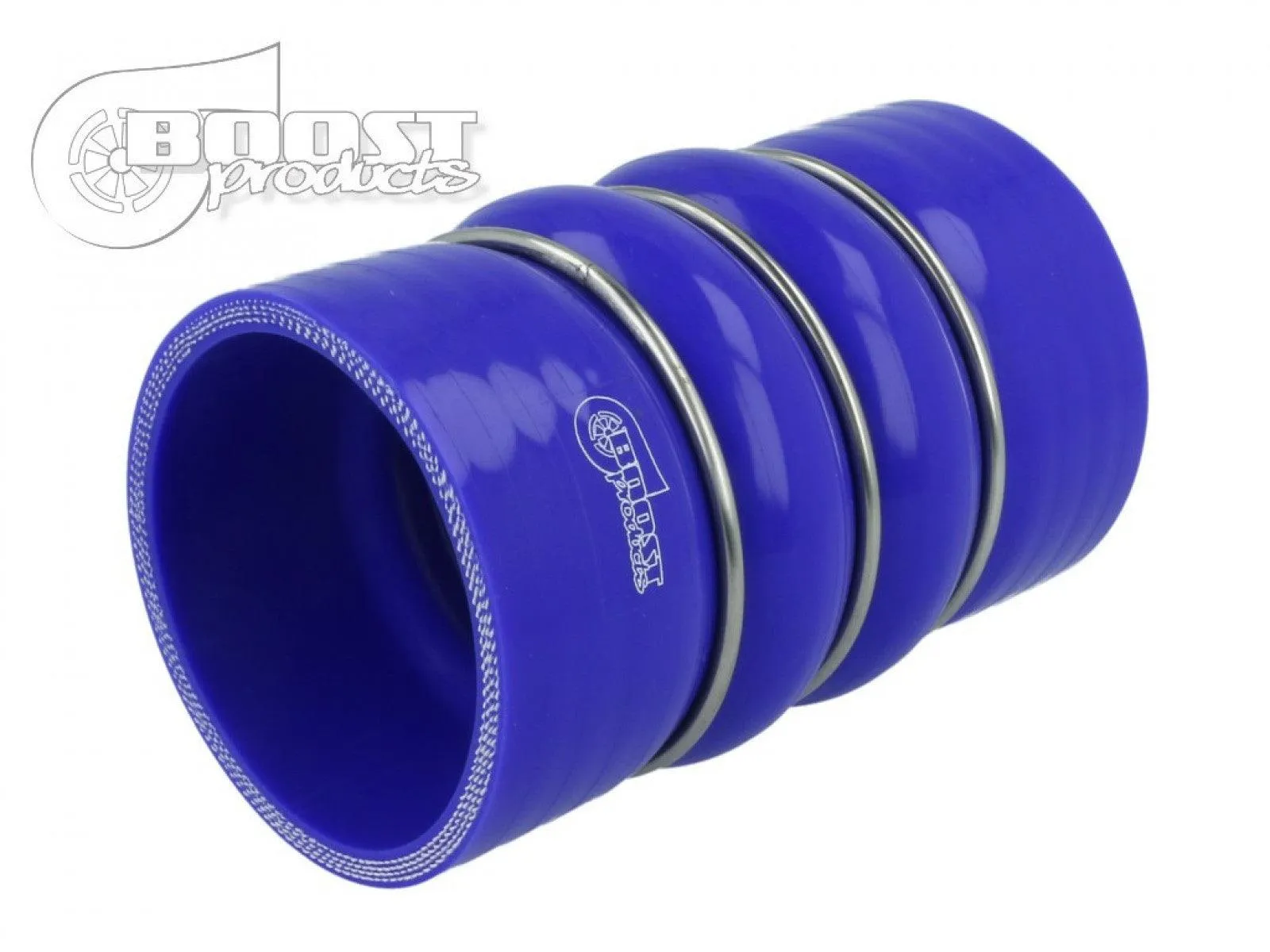 BOOST Products Silicone Coupler with Double Hump, 80mm (3-1/8") ID, Blue