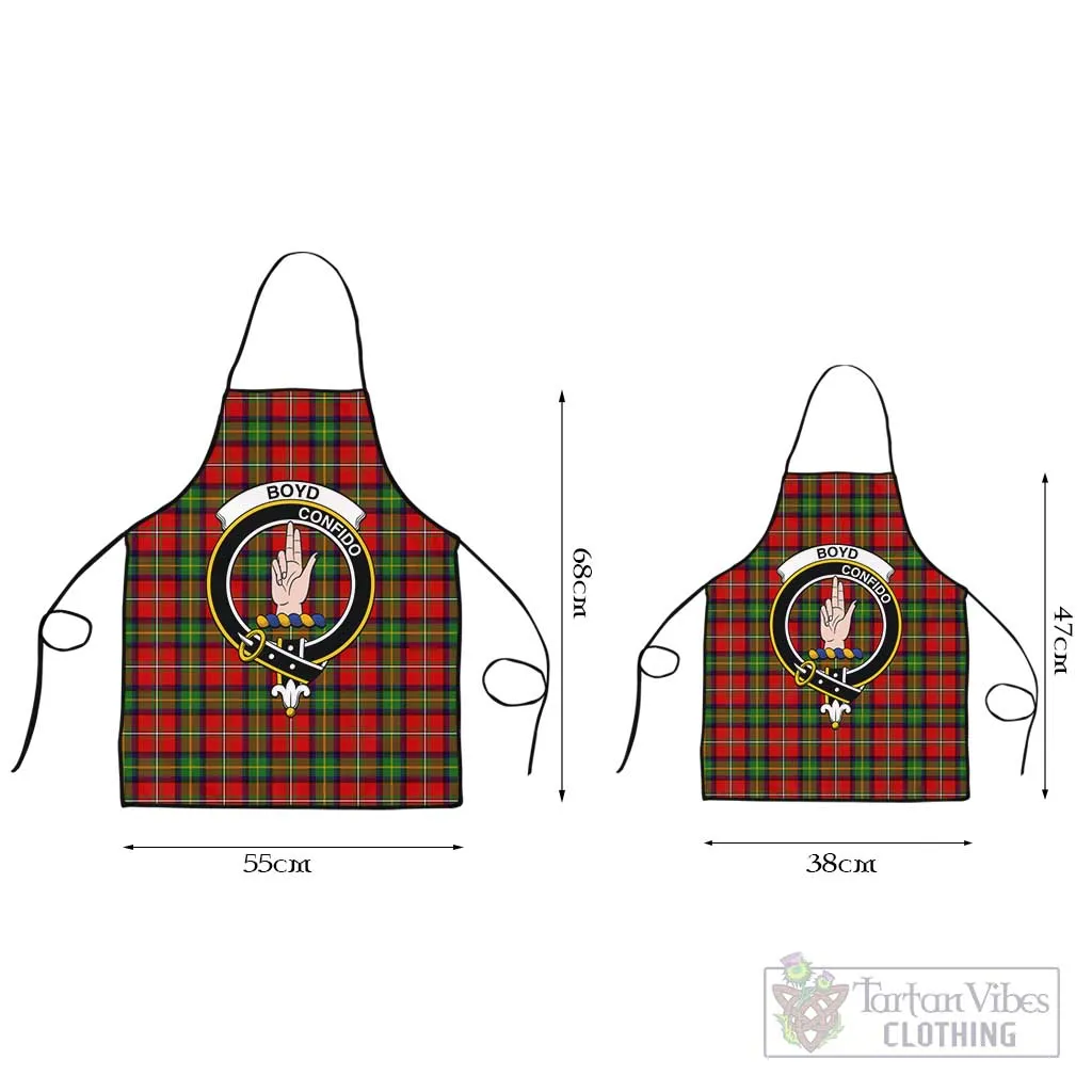 Boyd Tartan Apron with Family Crest