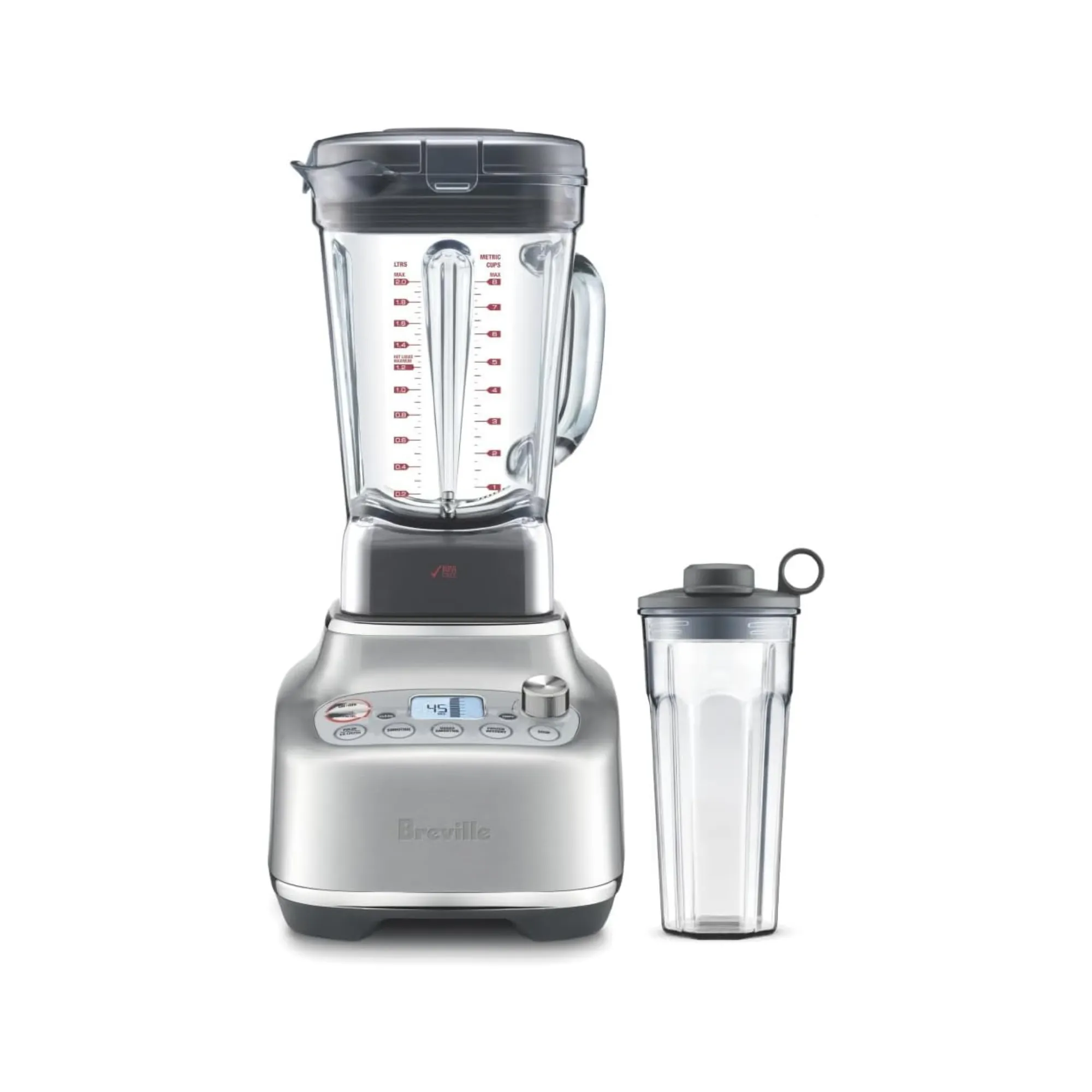 Breville The Super Q Brushed Stainless Steel Blender, 68-Oz