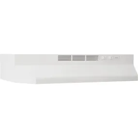 Broan 412401 Non-Ducted Under-Cabinet Range Hood with Light, White, 24"